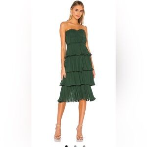 Lovers and Friends Alex MIDI Dress in Emerald Green size small